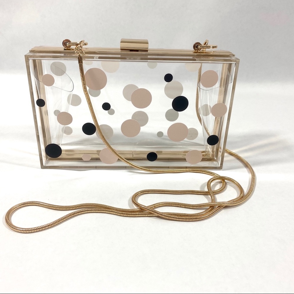 Polka dot clear‎ stadium/concert bag